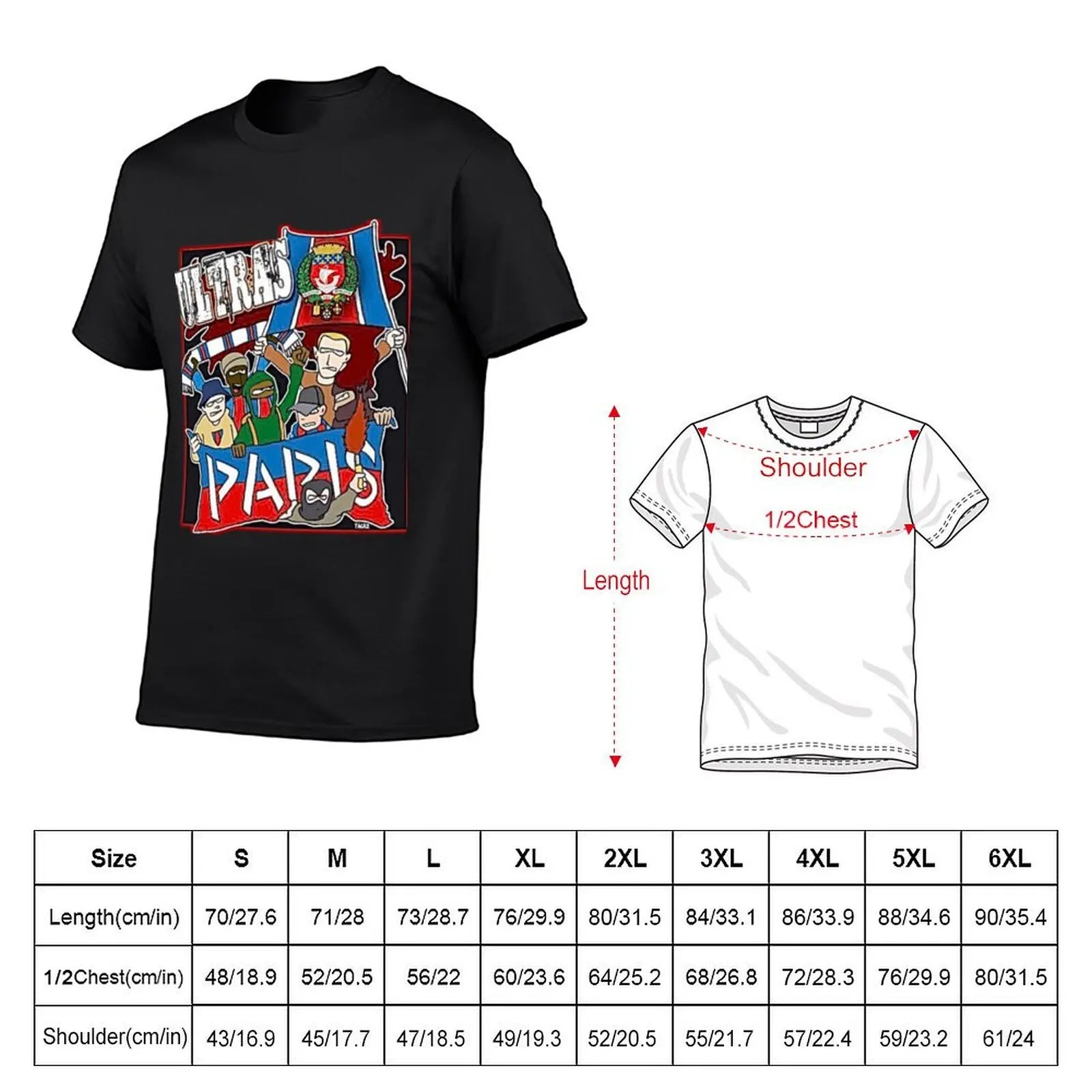 T-shirt Ultras Paris – Édition Supporter