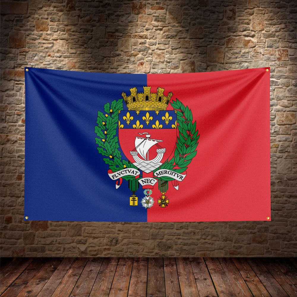 Drapeau Paris Premium – Qualité HD | Intérieur & Extérieur