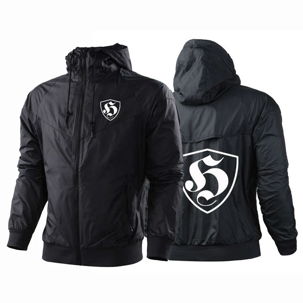 Veste Casual Coupe-Vent à Capuche