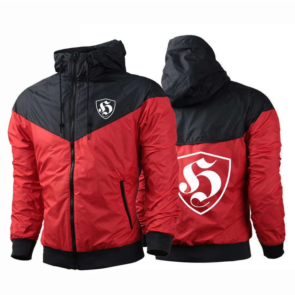 Veste Casual Coupe-Vent à Capuche