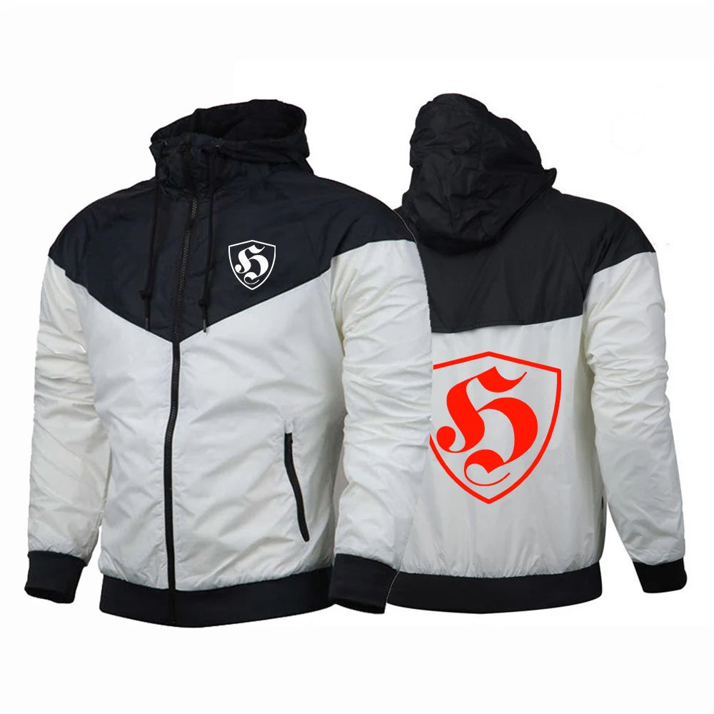 Veste Casual Coupe-Vent à Capuche